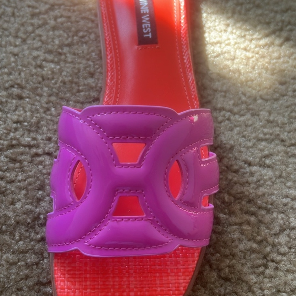 Nine West flat slides